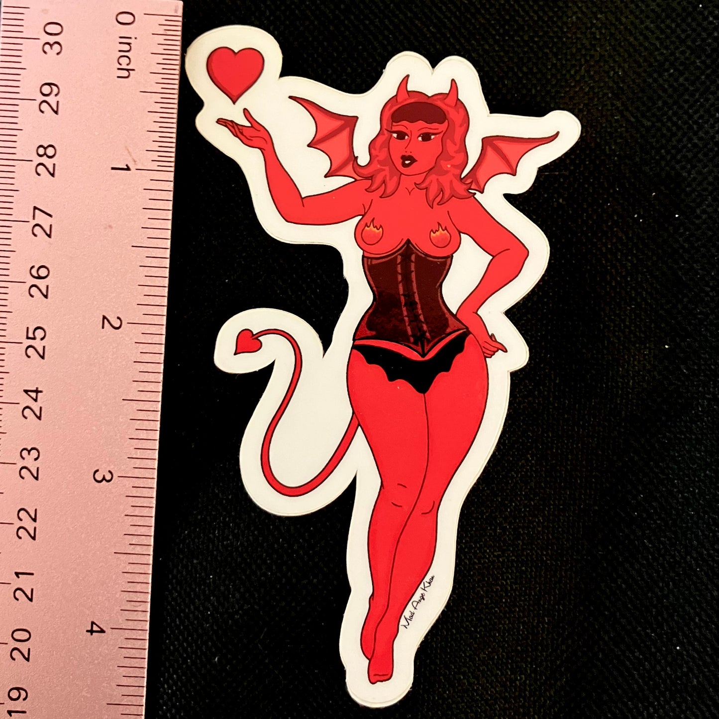 Devil Girl Sexy Pinup Vinyl Sticker